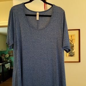 Lularoe Perfect Tee XL Heathered Blue